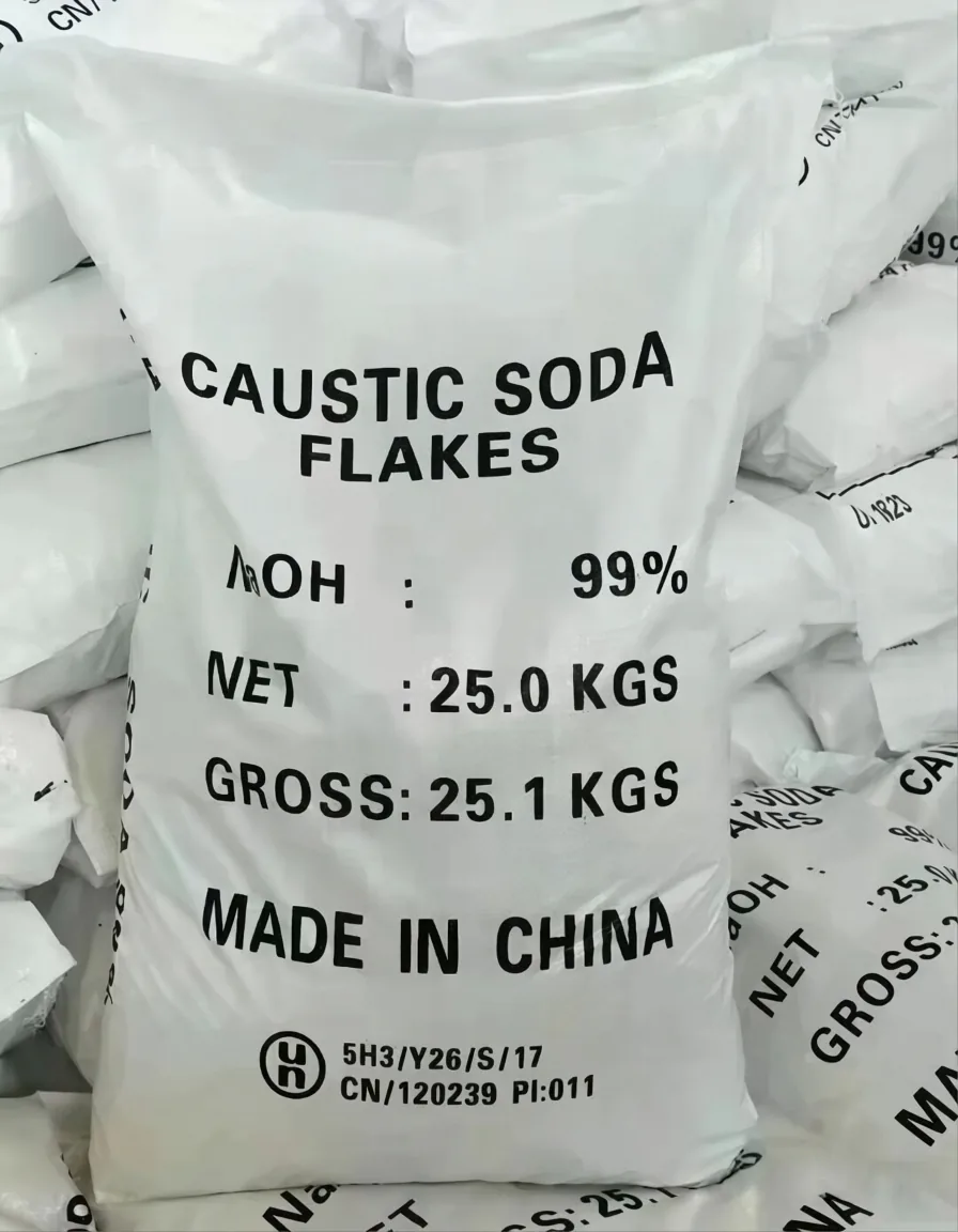 Caustic Soda Flakes 25kg Bag in Warehouse - China Supplier