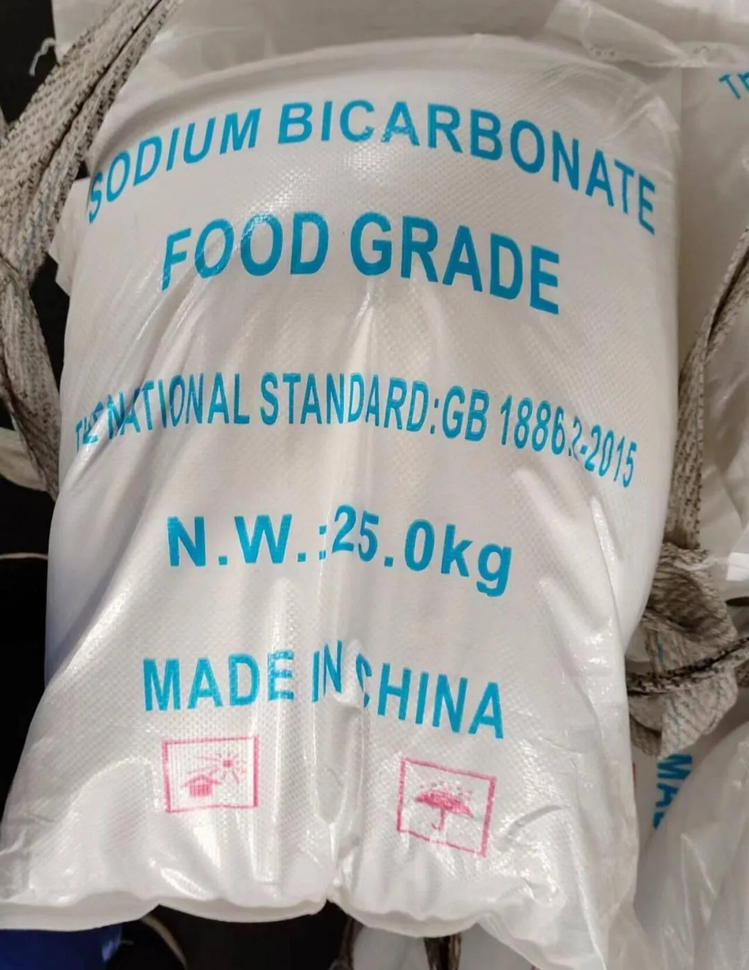 Food Grade Sodium Bicarbonate 25kg Woven Bag
